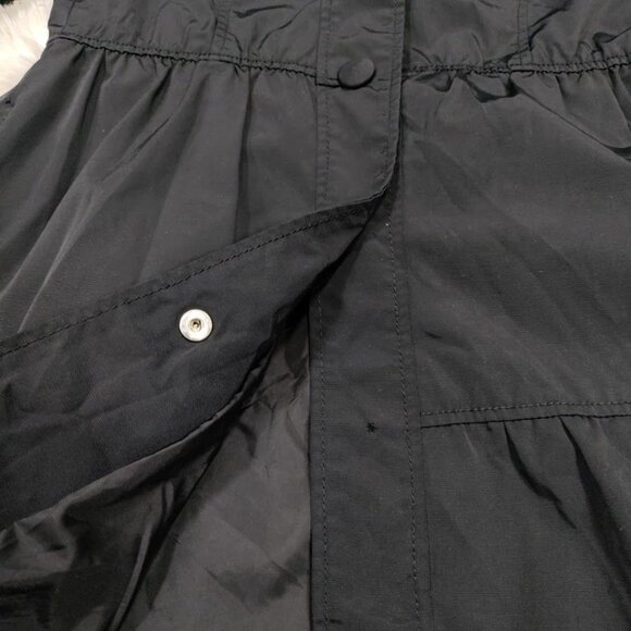 Valentino R.E.D Black Raincoat/Shacket Peplum Whimsy Goth Babydoll 40 S/M - Picture 7 of 15